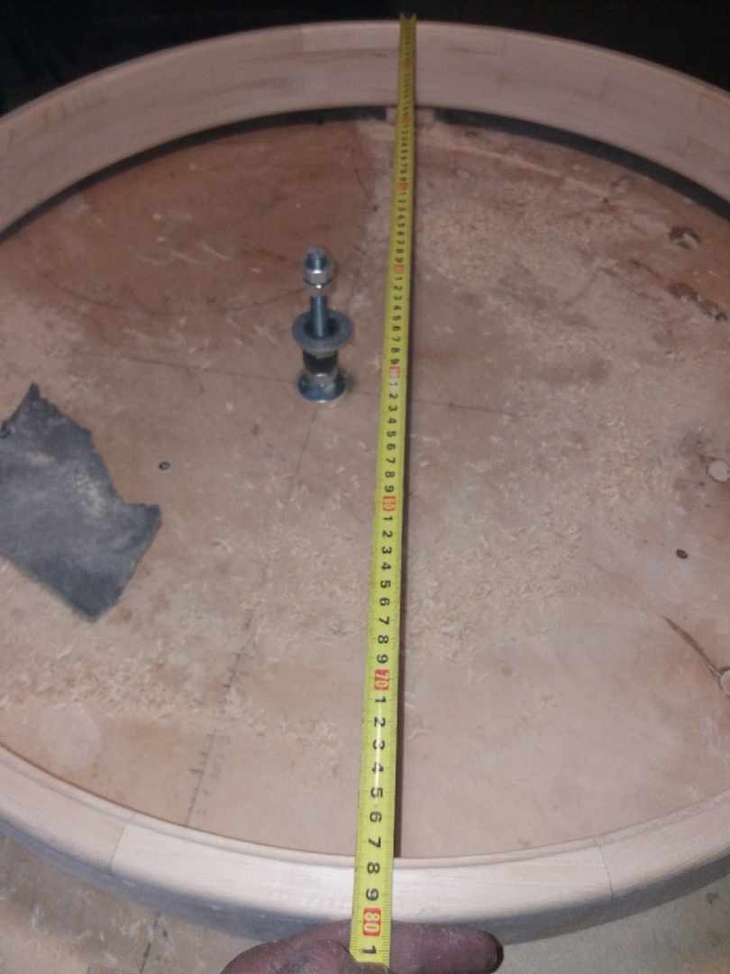 Measuring the drum’s frame